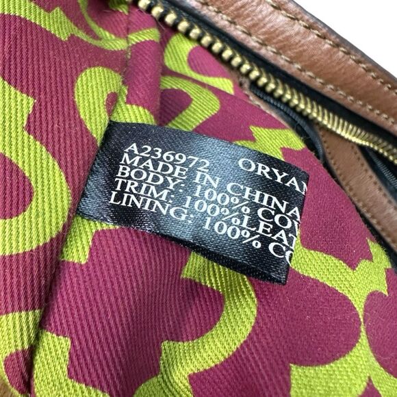 orYANY Brenda Studded Leather Satchel Handbag - 8"H x 15"W x 7"D - Picture 12 of 13